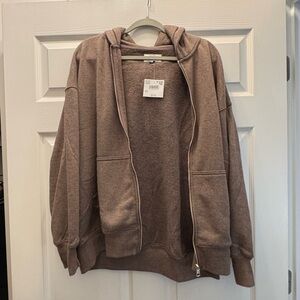 Oversized Zip Up Hoodie